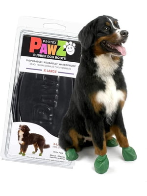 Гумові шкарпетки - взуття для собак PAWZ Чорний | 6612969