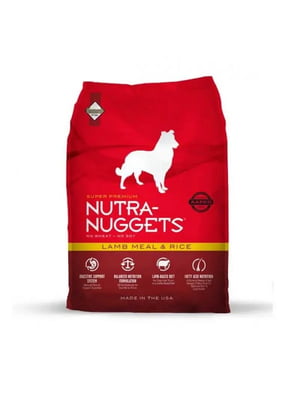 Nutra Nuggets Lamb Meal & Rice сухой корм для собак | 6612981