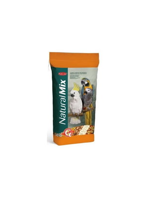 Padovan Natural Mix Pappagalli 18 кг. основний корм для великих папуг | 6613050