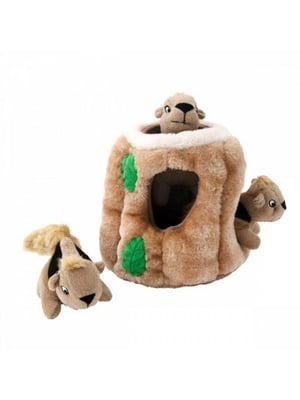 Інтерактивна іграшка для собак хованка схованка з білками Outward Hound Hide-A-Squirrel | 6613100