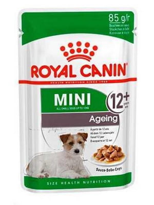 Royal Canin Mini Ageing 12+ корм у соусі для собак маленьких порід від 12 років 85 г х 12шт | 6613155