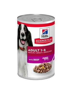 Hills Science Plan Canine Adult Beef вологий корм для собак від 1 до 6 років | 6613199
