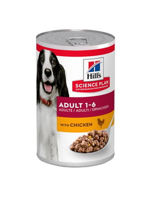 Hills Science Plan Canine Adult Chicken вологий корм для собак від 1 до 6 років | 6613200