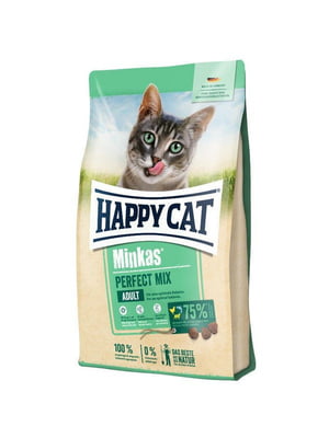 Happy Cat Minkas Perfect Mix сухий корм для котів з куркою, рибою та ягням | 6613409