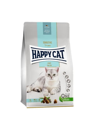 Happy Cat Sensitive Light Adult сухой корм для взрослых котов с лишним весом | 6613425