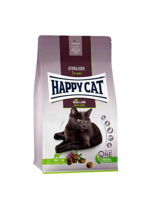 Happy Cat Sterilised Adult Weide - Lamm сухий корм для стерилізованих котів | 6613427