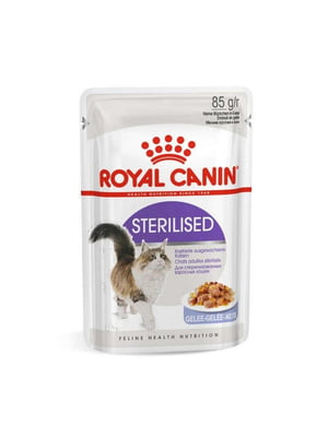Royal Canin Sterilised Jelly вологий корм для стерилізованих кішок 85 г х 12 шт | 6613448
