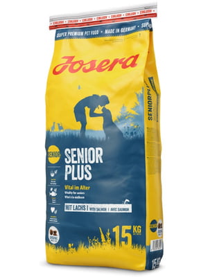 Josera Senior Plus сухий корм з лососем для літніх та старіючих собак | 6613531