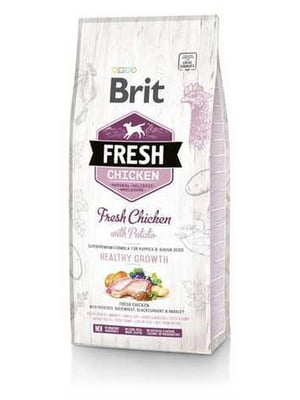 Brit Fresh Chicken With Potato Puppy сухой корм для щенков | 6613588