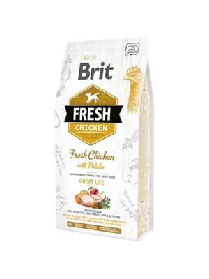 Brit Fresh Chicken With Potato Adult сухий корм для дорослих собак | 6613590