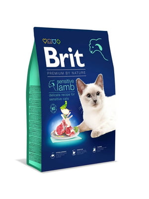 Brit Premium by Nature Cat Sensitive Lamb корм для котов с чувствительным пищеварением | 6613665