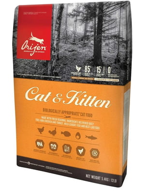 Orijen Cat & Kitten сухой корм для котят и кошек всех пород 17 кг. | 6613696