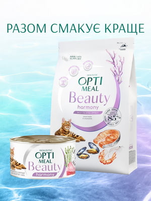 OptiMeal Beauty Fitness Healthy Weight Joints сухий корм для котів при зайвій вазі | 6613718