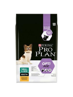 Purina Pro Plan Adult 9+ Small Mini (Пуріна Про План Едалт 9+ Смал Міні Курка) корм для собак міні від 9 років 3 кг. | 6613771