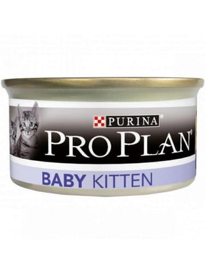 Purina Pro Plan Baby Kitten Chiken вологий корм для кошенят 12 шт х 85 г | 6613804