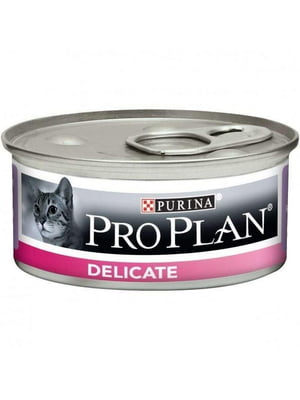 Purina Pro Plan Delicate Cat (Пурина ПроПлан Делікат Індичка Паштет) вологий корм для котів для ШКТ 12шт х 85г | 6613805