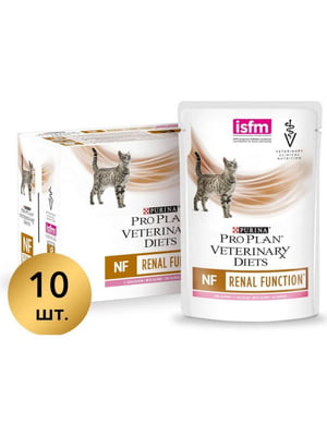 Pro Plan Veterinary Diets NF Renal Function Лосось корм для котов для почек 10шт х 85г | 6613813