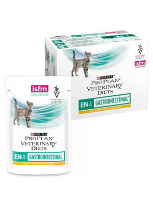 Pro Plan Veterinary Diets EN Gastrointestinal Курка корм для котів для ШКТ 10шт х 85г | 6613816