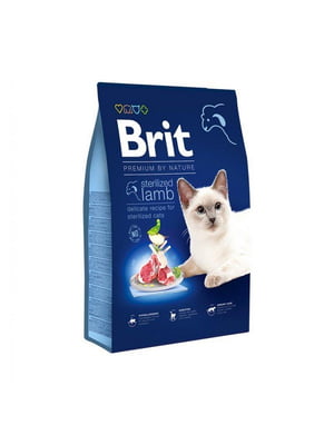 Brit Premium by Nature Cat Sterilized Lamb корм для стерилизованных котов | 6613860
