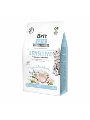Brit Care Cat Sensitive Insect Fresh Herring гіпоалергенний корм для котів для ШКТ | 6613862