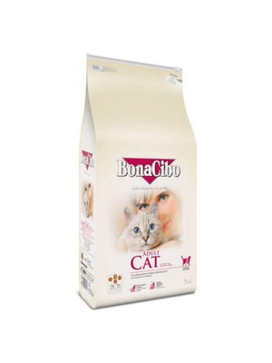 BonaCibo Adult Cat Chicken Rice with Anchovy (Бонасібо Едалт Кет Курка Рис та Анчоуси) сухий корм для котів | 6613876