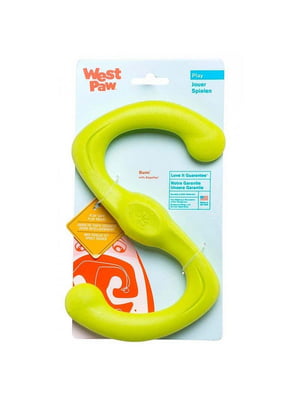 West Paw Bumi Tug Toy игрушка для собак S-образная Зеленый | 6613973