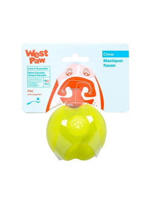 West Paw Jive Dog Ball игрушка для собак супер мяч Зеленый | 6613988