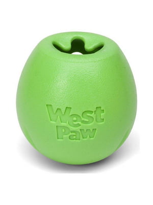 Іграшка для собак м'яч зі схованою для ласощів West Paw Rumbl Large Eggplant Маленький - 8 см., Зелений | 6614002