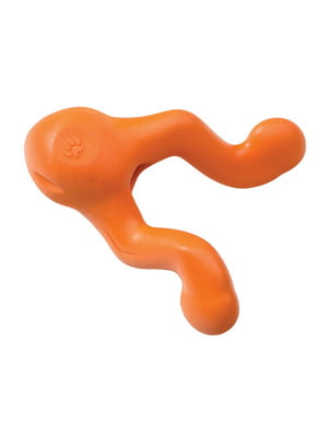 West Paw Tizzi Dog Toy игрушка для собак с отверстием для лакомств Маленький - 11 см, Оранжевый | 6614020