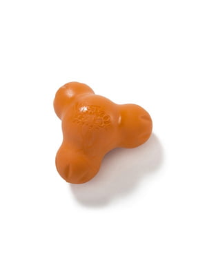 West Paw Tux Treat Toy іграшка для собак з отвором для ласощів Великий - 13 см., Помаранчевий | 6614028
