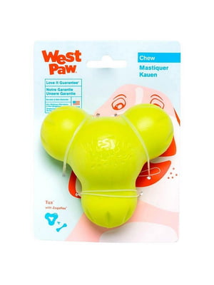 West Paw Tux Treat Toy іграшка для собак з отвором для ласощів Великий - 13 см., Зелений | 6614029