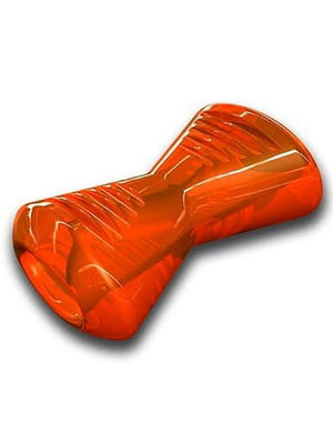 Игрушка для собак суперпрочная кость с отверстиями для лакомств Bionic Opaque Bone Оранжевый | 6614057