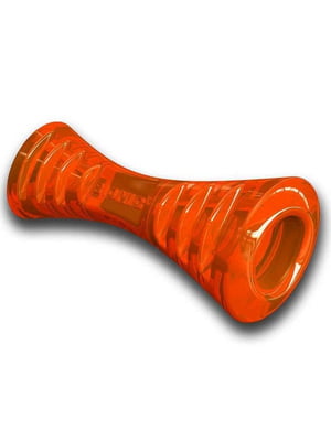 Игрушка для собак суперпрочная кость гантель с нишами для лакомств Bionic Opaque Stick Орнажевый | 6614059