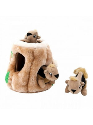 Интерактивная игрушка для собак прятки Тайник Белки Outward Hound Hide-A-Squirrel | 6614087