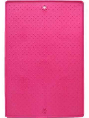 Антиковзний килимок - підставка під миски для собак і кішок Dexas Pet Bowl Grippmat Великий - 43 х 57 см., Рожевий | 6614116