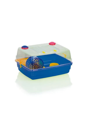 Пластиковая клетка для хомяков, крыс, мышей с колесом и полочкой Fop Junior Deluxe | 6614180