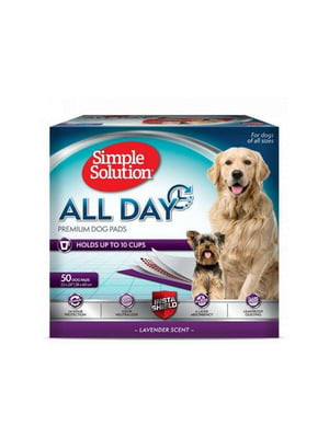 Simple Solution All Day пеленки 58x60 см для собак с ароматом лаванды 50 шт. | 6614401