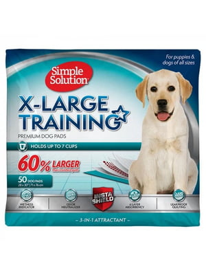 Simple Solution X-LARGE training pads великі пелюшки 71x76 см для собак 50 шт. | 6614402