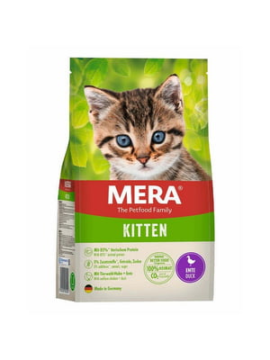 MERA Cats Kitten Duck сухой беззерновой корм для котят с уткой | 6614423