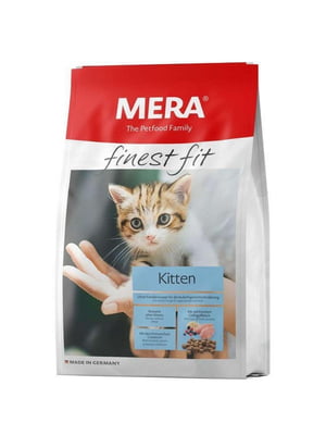 MERA finest fit Kitten сухий корм для кошенят від 2 місяців з куркою та індичкою 4 кг. | 6614434