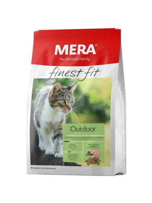 MERA finest fit Outdoor сухой корм для активных котов с курицей 4 кг. | 6614436