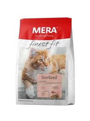 MERA finest fit Sterilized (Мера Фітнес Фіт Стерилізед Курка Індичка) сухий корм для кастрованих котів | 6614439