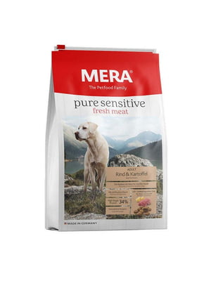 MERA Pure Sensitive fresh meat Rind Kartoffel беззерновий корм для собак | 6614447