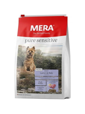 MERA Pure Sensitive Mini Adult Lamm Reis корм для дрібних собак з алергією | 6614451