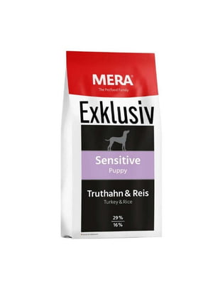 MERA Exklusiv Sensitive Puppy Turkey Rice сухий корм для цуценят | 6614472