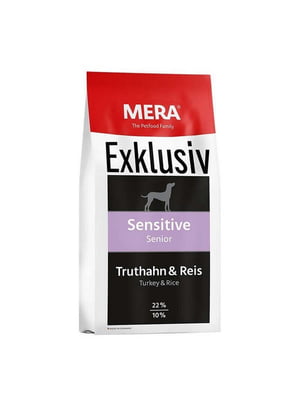 Mera Exklusiv Sensitive Senior Turkey Rice сухий корм для літніх собак | 6614474