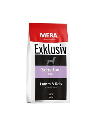MERA Exklusiv Sensitive Adult Lamb Rice корм для собак с чувствительным ЖКТ | 6614475