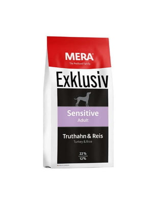 MERA Exklusiv Sensitive Adult Turkey Rice корм для собак с чувствительным ЖКТ | 6614476