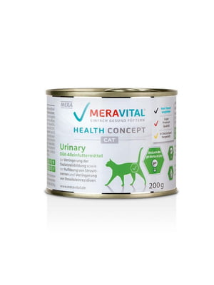Mera Vital MVH Urinary 12 шт по 200 г влажный корм для котов при мочекаменной болезни | 6614515
