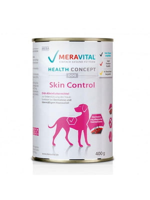 Mera Vital MVH Skin Control 12 шт. по 400 г корм для собак при дерматозі | 6614519